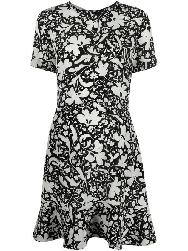 Stella McCartney Ladies Black Floral-Print Silk Dress, Brand Size 36 (US Size 2) - STELLA MCCARTNEY - BALAAN 1