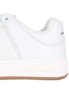 SL 61 Logo Signature Leather Low Top Sneakers White - SAINT LAURENT - BALAAN 7