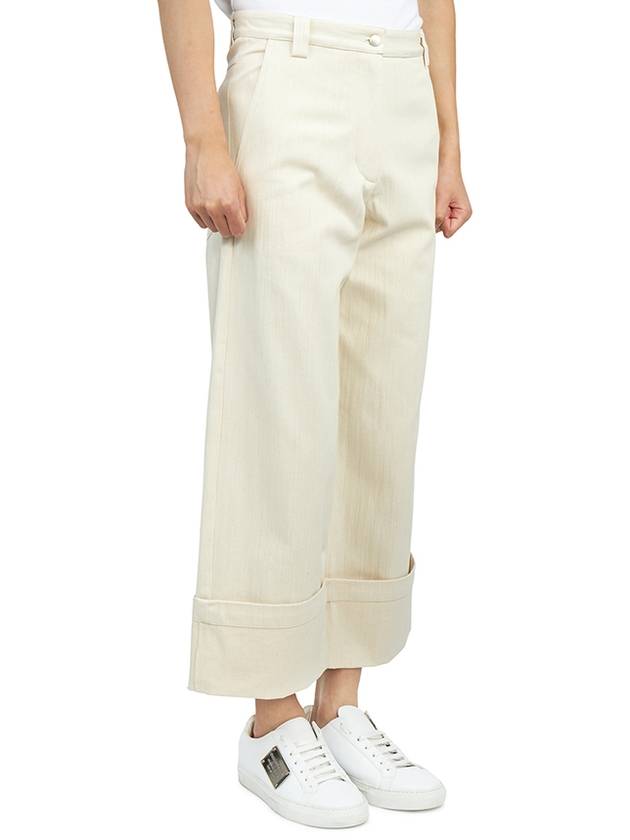 Cotton Wide Pants White - MONCLER - BALAAN 4