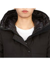 Women's Shelburne Logo Patch Hooded Parka Black - CANADA GOOSE - BALAAN 11