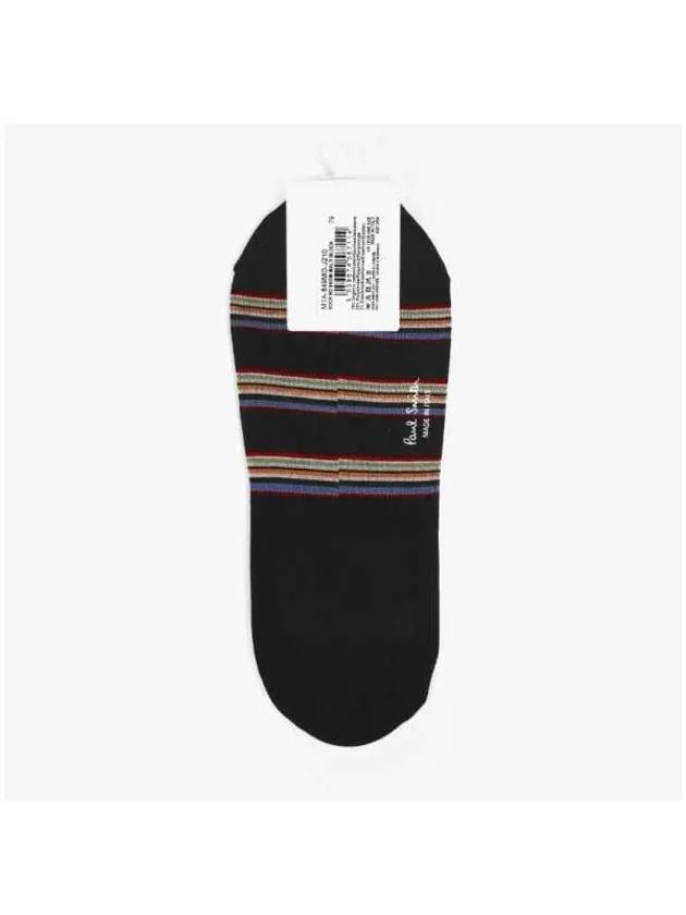 Striped Fake Cotton Socks Black - PAUL SMITH - BALAAN 4