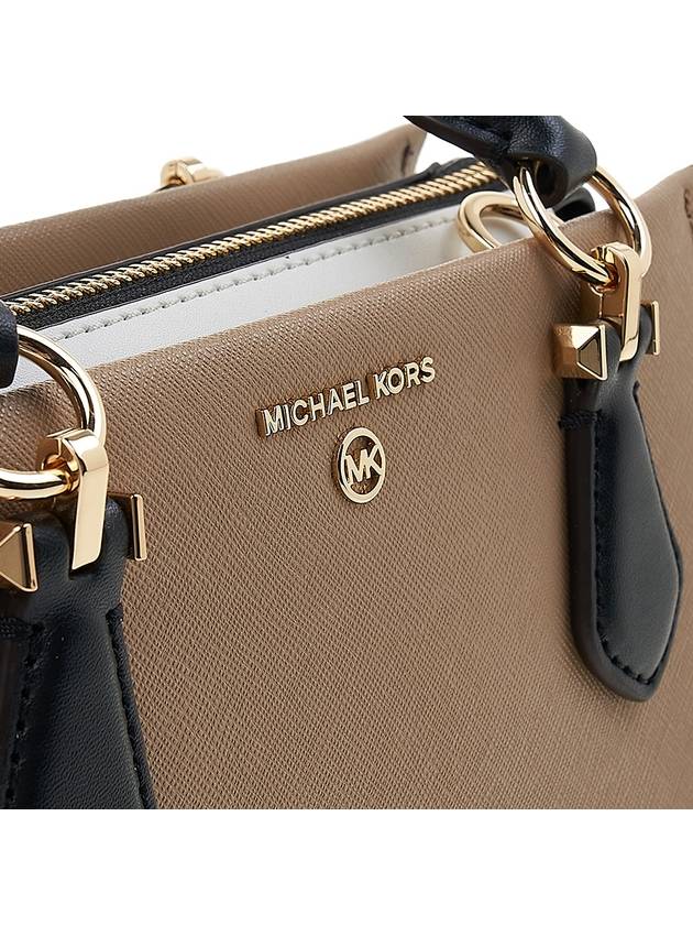 Women's Marilyn Tote Bag Camel Black - MICHAEL KORS - BALAAN 7