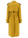 Gabardine Long Trench Coat Yellow - BURBERRY - BALAAN 3