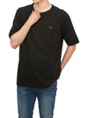 30/1 Sponge Fleece Short Sleeve Sweatshirt Black - CP COMPANY - BALAAN 5