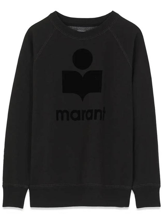 Etoile Women's MILLY Logo Brushed Sweatshirt Faded Black - ISABEL MARANT - BALAAN 2