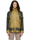 Hand Sprayed Mussola Gommata TC Hooded Jacket Dark Beige - STONE ISLAND - BALAAN 2