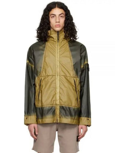 430T1 Hand Sprayed Mussola Gommata TC Hooded Jacket 7815430T1 V0098 Airbrush effect badge - STONE ISLAND - BALAAN 1