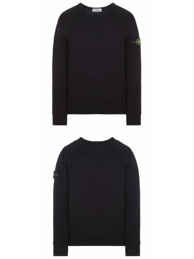 OLD Treatment Wappen Patch Crew Neck Sweatshirt Black - STONE ISLAND - BALAAN 5