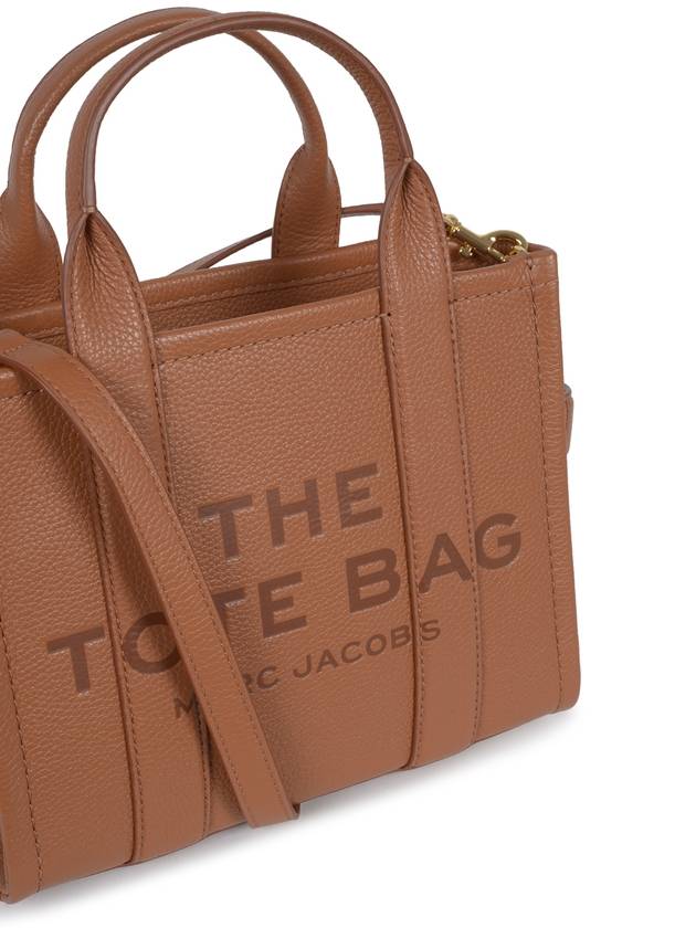 Small Leather Tote Bag Brown - MARC JACOBS - BALAAN 5