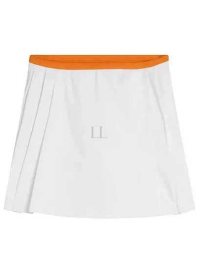 Women's Sierra Pleated Skirt White - J.LINDEBERG - BALAAN 2