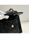 Bowling Bag Two Pocket Chain Shoulder Glossy Calfskin Black - CHANEL - BALAAN 5