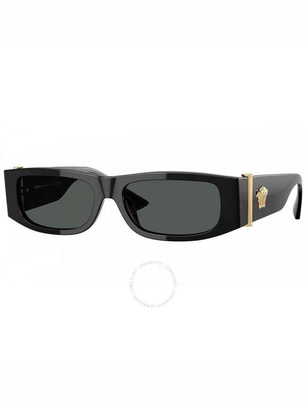 Versace Dark Grey Rectangular Men's Sunglasses VE4476U GB1/87 55 - VERSACE - BALAAN 1