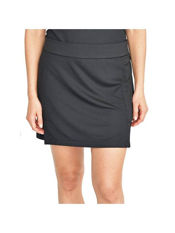 Women's Amelie Midi Golf A Line Skirt Black - J.LINDEBERG - BALAAN 1