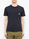 Wash pocket short sleeve tshirt navy 721520257 V0020 - STONE ISLAND - BALAAN 4