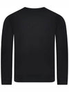 Light Fleece Crew Neck Sweatshirt Black - CP COMPANY - BALAAN 4