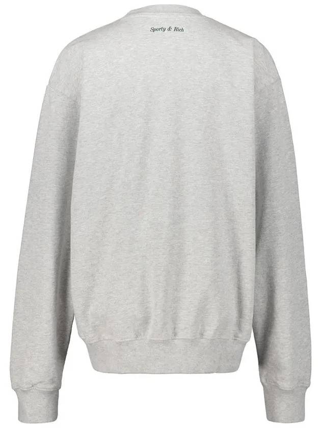 Wellness Logo Sweatshirt Heather Grey - SPORTY & RICH - BALAAN 4