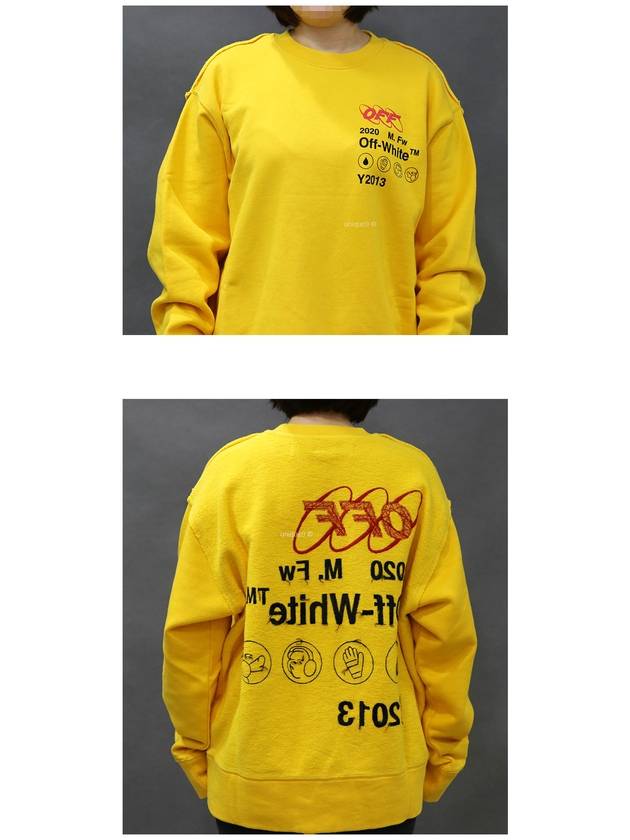 Vintage Back Logo Over Sweatshirt Yellow - OFF WHITE - BALAAN 7