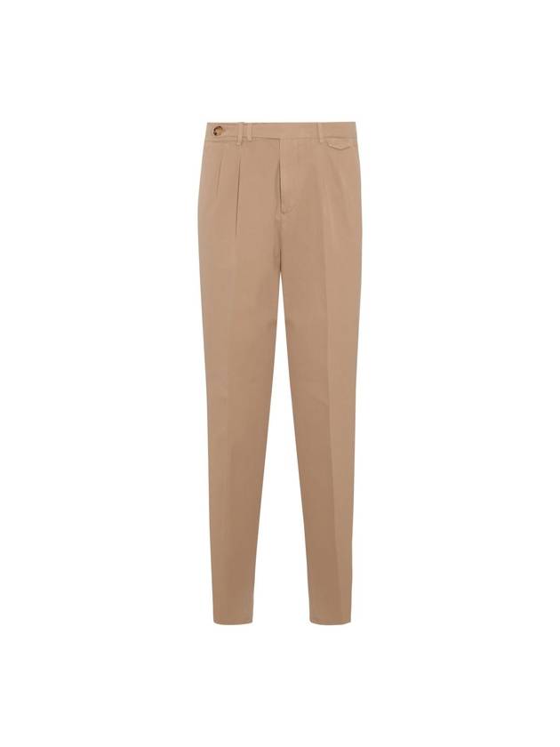 Pleated Detail Chino Straight Pants Beige - BRUNELLO CUCINELLI - BALAAN 1