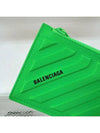 Logo Zipper Card Wallet Green - BALENCIAGA - BALAAN 3