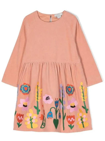 Kids Flower Logo Embroidery Dress TT1C10 Z0523 512 - STELLA MCCARTNEY - BALAAN 2