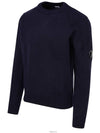 Lens Wappen Wool Blend Knit Top Navy - CP COMPANY - BALAAN 3