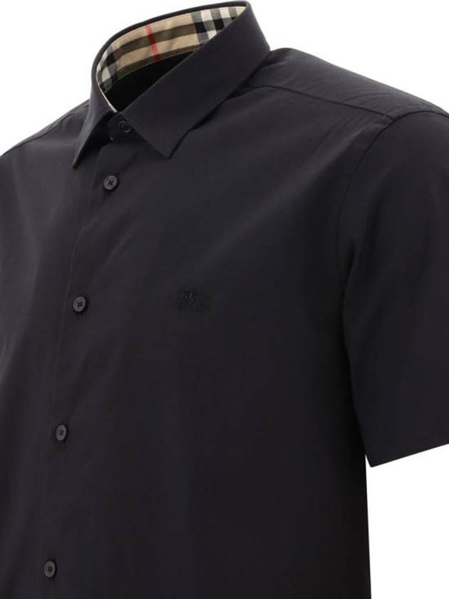 Organic Cotton Polo Shirt Black - BURBERRY - BALAAN 5