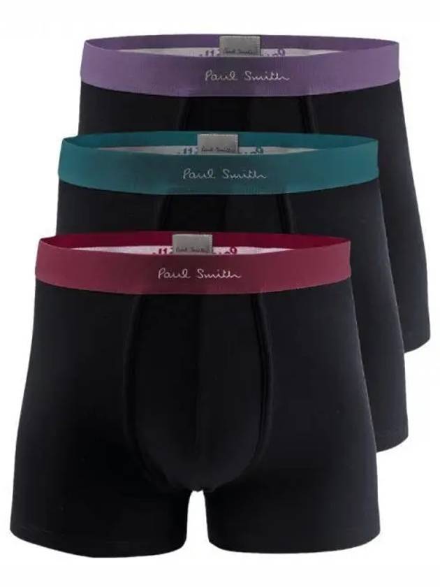 Signature Logo Cotton Briefs Black 3-Pack - PAUL SMITH - BALAAN 1