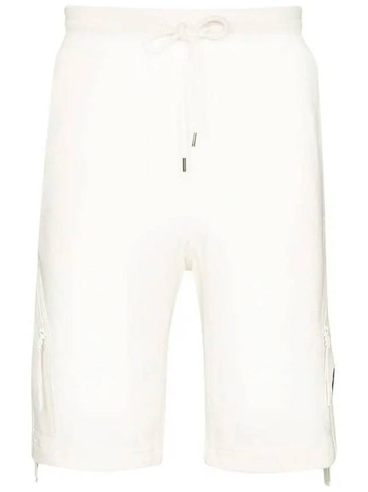 Lens Wappen Diagonal Shorts White - CP COMPANY - BALAAN 2