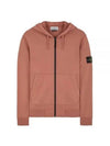 Compass Badge Zip Up Hoodie Dark Orange - STONE ISLAND - BALAAN 2