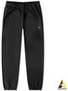 Men's Solo Swoosh Fleece Track Pants Black - NIKE - BALAAN 2