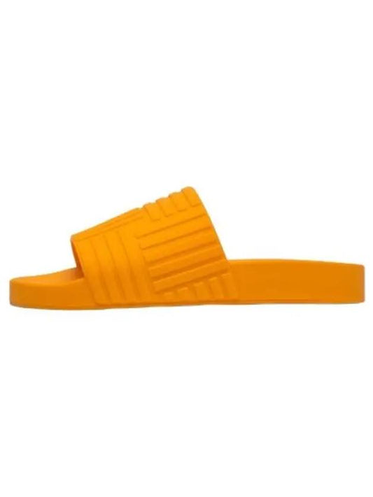 Rubber slide tangerine slippers - BOTTEGA VENETA - BALAAN 1