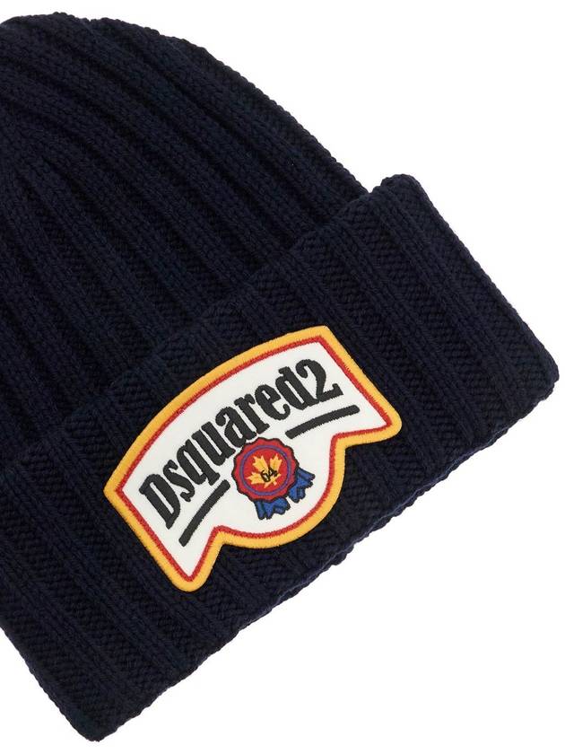 "beanie hat with patch logo - DSQUARED2 - BALAAN 3