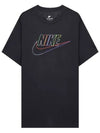 Sportswear Logo Print Club Short Sleeve T-Shirt Black - NIKE - BALAAN 2