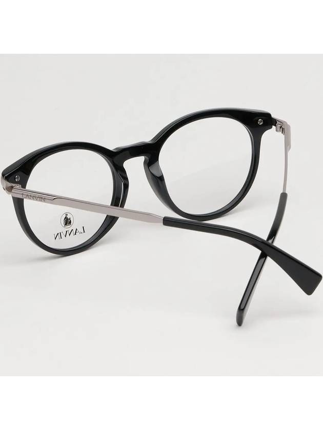 Glasses Frame LNV2619 001 Men Women Round Horned Frame - LANVIN - BALAAN 3