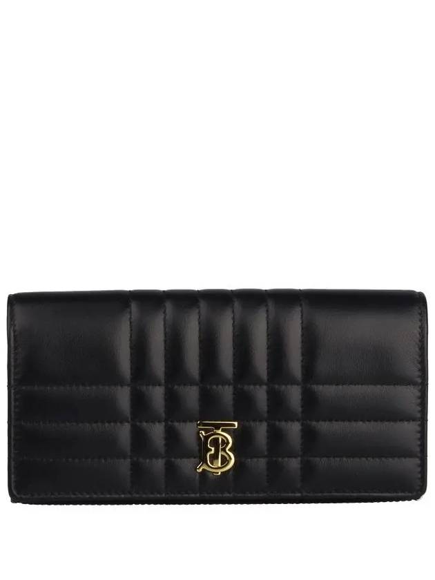 Lola Continental Quilted Leather Long Wallet Black - BURBERRY - BALAAN 2