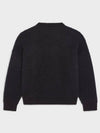 Flag Boxy Mohair Knit Top Black - CELINE - BALAAN 3