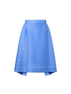 Women's horizontal pleated pleated banding skirt blue - MONPLISSE - BALAAN 2