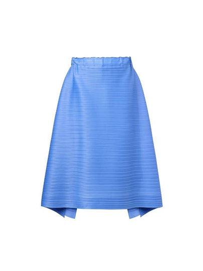 Women's Horizontal Pleated Banding Skirt Blue - MONPLISSE - BALAAN 2