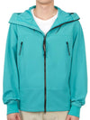 Shell R Goggle Hooded Jacket Blue - CP COMPANY - BALAAN 3