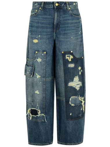 Ganni 'Carpenter' Blue Denim Jeans - GANNI - BALAAN 1