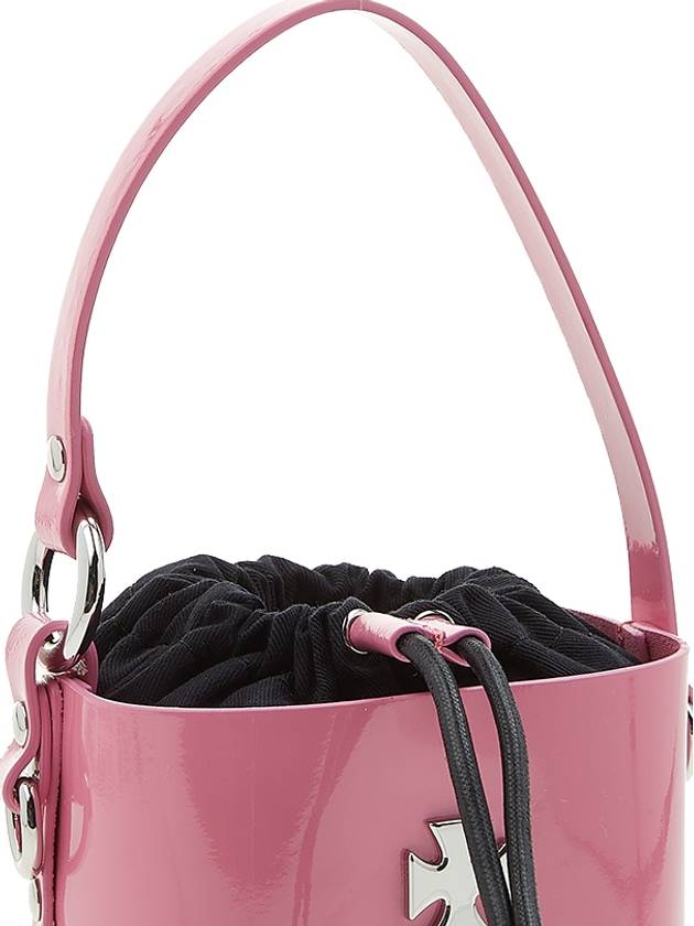 Daisy ORB Logo Leather Bucket Bag Pink Silver Medal - VIVIENNE WESTWOOD - BALAAN 9