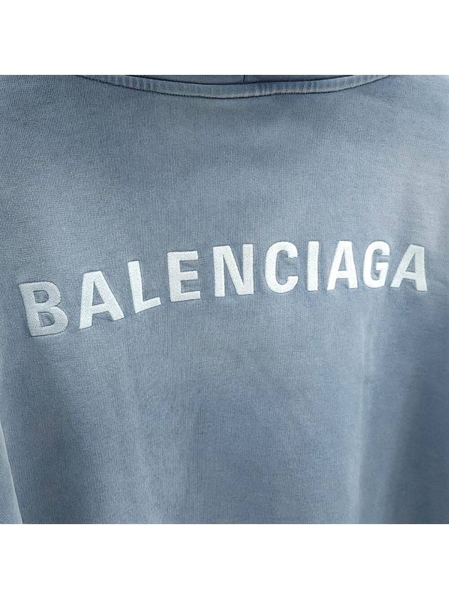 Lux You L Logo Medium Fit Hood Fade Blue - BALENCIAGA - BALAAN 3