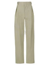 Cotton Straight Pants Beige - BOTTEGA VENETA - BALAAN 2