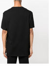 Girocolo Logo Short Sleeve T-Shirt Black - ALEXANDER MCQUEEN - BALAAN 4