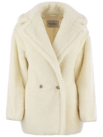 Espero Teddy Button Up Jacket White - MAX MARA - BALAAN 1