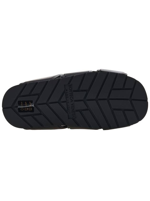 Bridge Leather Slippers Black - BOTTEGA VENETA - BALAAN 6