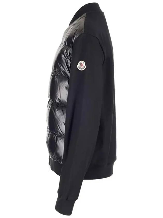 Women's Logo Patch Padded Cardigan Black - MONCLER - BALAAN 5