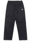 Club Woven Straight Track Pants Black - NIKE - BALAAN 1