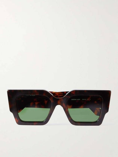 Catalina square frame tortoiseshell acetate sunglasses OERI003C99PLA0016055 B0080945337 - OFF WHITE - BALAAN 1