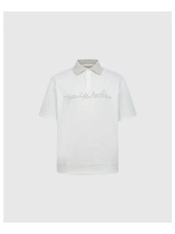 TRAVISMATHEW Men s Short Sleeve Collar T Shirt White - TRAVIS SCOTT - BALAAN 1